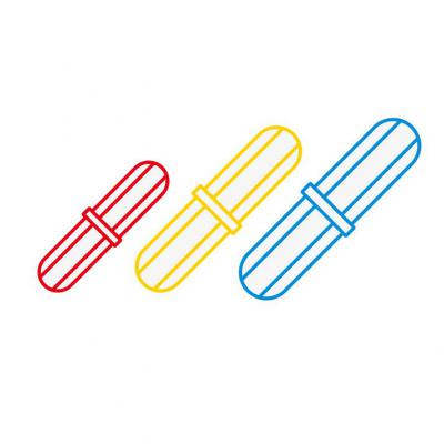 Colored Octahedral Stirrer Bar