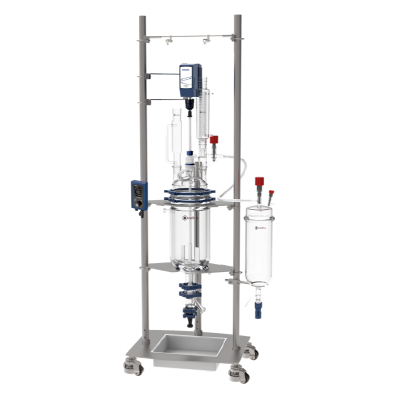 10L Process reactor, cylindrical, jacketed
