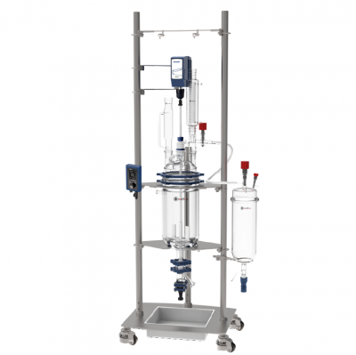 50L Process reactor, cylindrical, jacketed