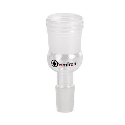 Borosilicate glass adapter for connection / extension